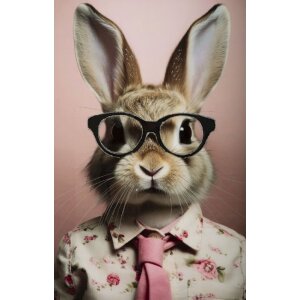 Mauro Ferretti murale Bunny con cornice 62,5x2,8x62,5 cm...