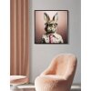 Mauro Ferretti murale Bunny con cornice 62,5x2,8x62,5 cm rosa