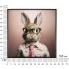 Mauro Ferretti murale Bunny con cornice 62,5x2,8x62,5 cm rosa