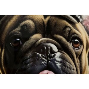 Mauro Ferretti murale Bully 62x4x82 cm nero oro
