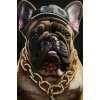 Mauro Ferretti murale Bully 62x4x82 cm nero oro
