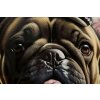 Mauro Ferretti murale Bully 62x4x82 cm nero oro