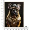 Mauro Ferretti murale Bully 62x4x82 cm nero oro
