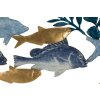 Mauro Ferretti pannello da parete Marine 77x5x63 cm blu oro