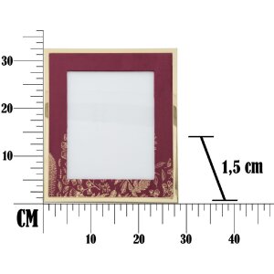Mauro Ferretti cornice Glam 20x25 cm bordeaux oro