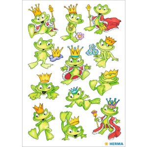 herma adesivi decorativi etichette decor Frog Prince 3 fogli