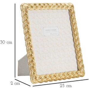 Mauro Ferretti cornice in corda 20x25 cm oro