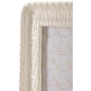 Cornice Mauro Ferretti stile bambù 26x2x31 cm crema