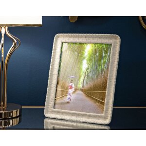 Cornice Mauro Ferretti stile bambù 26x2x31 cm crema