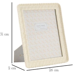 Cornice Mauro Ferretti stile bambù 26x2x31 cm crema