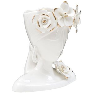 Mauro Ferretti Vaso Mrs Jung 21,7x14x21 cm oro bianco