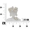 Mauro Ferretti Vaso Mrs Jung 21,7x14x21 cm oro bianco