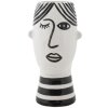 Mauro Ferretti vaso faccia 13,2x11,8x26,3 cm bianco nero