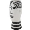Mauro Ferretti vaso faccia 13,2x11,8x26,3 cm bianco nero
