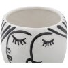 Mauro Ferretti vaso faccia a vista Ø 14x18,2 cm bianco nero