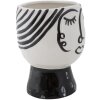 Mauro Ferretti vaso faccia a vista Ø 14x18,2 cm bianco nero
