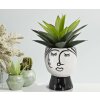 Mauro Ferretti vaso faccia a vista Ø 14x18,2 cm bianco nero