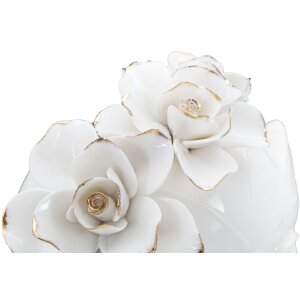 Mauro Ferretti Vaso Donna Maschera 16,5x14x27,3 cm oro bianco