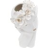 Mauro Ferretti Vaso Donna Maschera 16,5x14x27,3 cm oro bianco