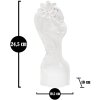 Mauro Ferretti Vaso Young Lady 10,5x10x24,7 cm oro bianco