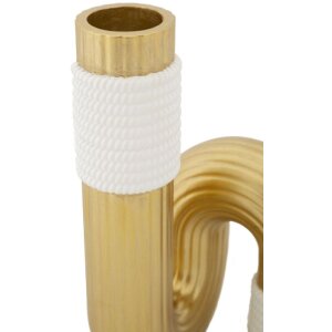 Mauro Ferretti Bann vaso 10,7x10,7x18,3 cm oro bianco