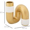 Mauro Ferretti Bann vaso 10,5x10,5x12,7 cm bianco oro