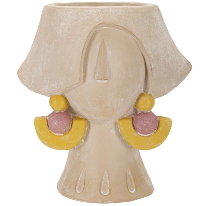 Mauro Ferretti Vaso Elegant 24,5x20,5x26 cm crema