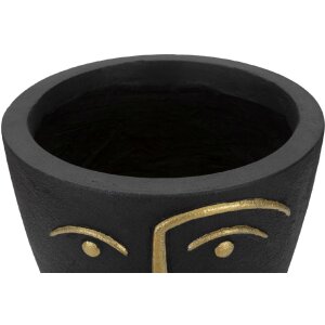 Mauro Ferretti Vaso Tribal Ø 25x25 cm oro nero