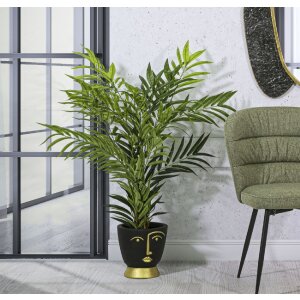 Mauro Ferretti Vaso Tribal Ø 25x25 cm oro nero
