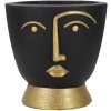 Mauro Ferretti Vaso Tribal Ø 25x25 cm oro nero