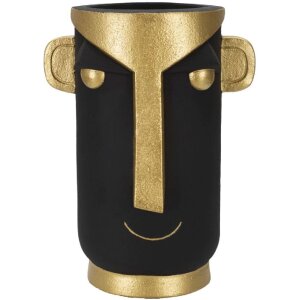 Mauro Ferretti vaso Tribal30x23,5x40 cm oro nero