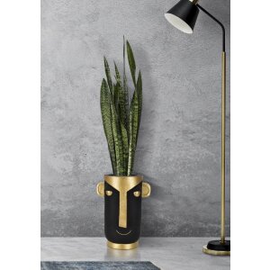 Mauro Ferretti vaso Tribal30x23,5x40 cm oro nero
