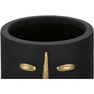 Mauro Ferretti Vaso Tribal Ø 21x45 cm oro nero