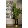Mauro Ferretti Vaso Tribal Ø 21x45 cm oro nero