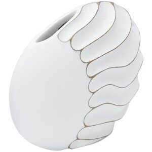 Mauro Ferretti Vaso Lines 34x11,5x24,5 cm bianco lavato