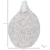 Mauro Ferretti Vaso Nairobi 30,5x11,5x46,5 cm bianco lavato