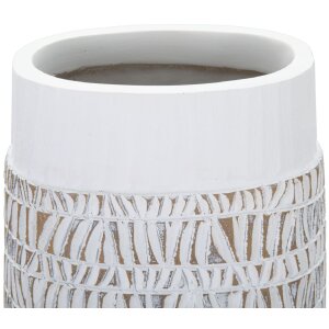 Mauro Ferretti vaso Nairobi ovale 19x12x50 cm bianco lavato