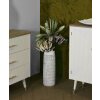 Mauro Ferretti vaso Nairobi ovale 19x12x50 cm bianco lavato