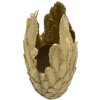 Mauro Ferretti vaso piume 34,5x34x91 cm color oro