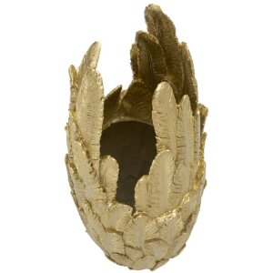 Mauro Ferretti vaso piume 32x34x80 cm color oro