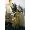 Mauro Ferretti vaso piume 32x34x80 cm color oro