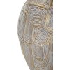 Mauro Ferretti Vaso Eklipsen 36x11x34,5 cm bianco oro