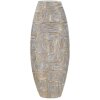 Mauro Ferretti vaso Eklips tower 24x11,5x59,5 cm bianco oro