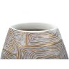 Mauro Ferretti vaso Eklips tower 24x11,5x59,5 cm bianco oro