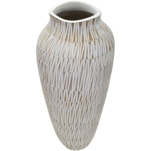 Mauro Ferretti Stiky vaso Ø 23x50 cm bianco oro
