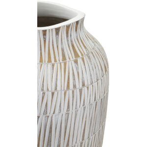 Mauro Ferretti Stiky vaso Ø 23x50 cm bianco oro