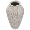 Mauro Ferretti Stiky vaso Ø 22x44 cm bianco oro