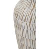 Mauro Ferretti Stiky vaso Ø 22x44 cm bianco oro