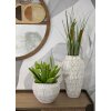 Mauro Ferretti Stiky vaso Ø 22x44 cm bianco oro
