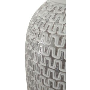 Mauro Ferretti Vaso Wave Ø 21x43 cm bianco oro
